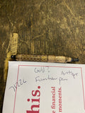 Vintage Gold? Plated? Retractable Fountain Dip Pen Victorian Antique Nib Retract