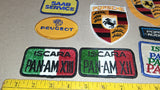 18 Vtg Car Patches-Porsche VW Peugeot BMW Jeep Datsun Volvo Saab Pan'59 '69 AM