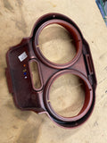 Harley-Davidson Red Metallic Dual Gauge Speedometer Cover Bezel Road Glide FLTR