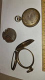 Vintage Watchmaker Salvage Lot H. Muhr's Sons Case Westclox Pocket Ben Silverode