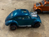 Hot Wheels Redline Custom Volkswagen Dark Blue HK Q3 Hong kong Toy Car Vintage