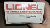 Vtg Mint Lionel O Louisiana Midland Boxcar 6-9444 Blue Door Freight Train NIB
