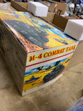 Vintage Taiyo M-4 Sherman Combat Tank battery-operated litho tin toy Japan Box 2