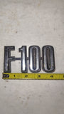 1973-1979 Ford F100 OEM Fender Emblem Badge Chrome D4TB-16702-CA Dentside