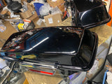 Harley Touring 100th Anniversary Saddlebags Black OEM ASsy Nice FLH ultra Classi