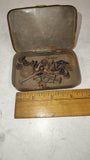Vtg 1920s Art Deco Household Nail Box Litho Metal Tin For Every Purpose