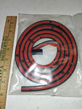 48" Universal D-Shape Rubber Weatherstrip Automotive Motorcycle Seal 3M Tape