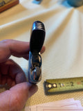 Vintage Silver Blue Scripto Vu-Lighter Collectible Marlin sailfish Fishing Clear
