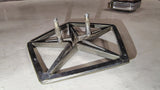 1983-1987 Chrysler Mopar Pentastar Trunk Lock & Fender Emblems OEM Lot of 3