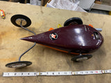 50's Vintage Tether Car Streamliner Teardrop Racer 18 Racer Mccoy Franny powered