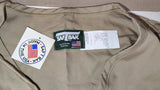 Vintage Saf-T-Bak Style N712 British Tan Fishing Vest Large USA