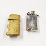 Vtg 1992 Zippo Slim Brass Marlboro Steer Star Cigarette Lighter Monogrammed ABT