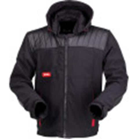 Z1R Women's Matchlock Leather Jacket Women's black large