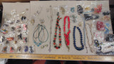 Vintage Costume Jewelry Lot Necklaces ClipOn Earrings Multi Strand Beaded 80s