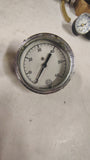 Lot of 4 Vintage U.S. Gauge USG Pressure Gauges 60 600 3000 4000 PSI Steampunk