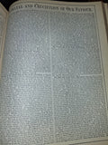 1900 Victorian Family Bible AJ Holman Parallel Leather Metal Clasps Apocrypha
