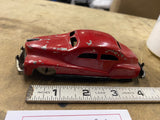 vtg Wyandotte pressed steel sedan toy car Auto Antique Red 30's Streamline Nash