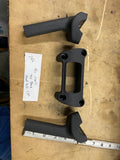 Black 4.5" Handlebar Risers Top Clamp Gauge Harley M8 Softail Street bob FXBB
