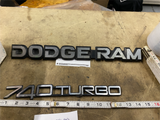 1986-1993 Dodge RAM Van Truck 1500 2500 3500 Emblem Badge OEM Nameplate Mopar