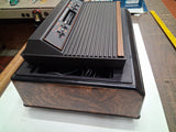 Atari 2600 Woodgrain Console Lot Storage Case 6 Controllers 25 Games Manuals