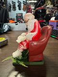 vintage 1950s 1960s tabletop Santa Claus plastic blow-mold figurine