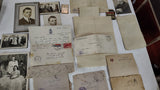 WWI WWII Military Letter Photo Lot 1918 AEF France 1945 Tokyo Bay Surrender