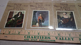 Vtg 1934 Fine Art Miniature Portrait Cards Collection World Figures 16 Piece Lot