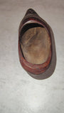 Vtg Hand Carved Dutch Wooden Shoe Souvenir Clog Holland Folk Art
