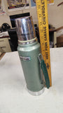 Vintage 1989 Aladdin Stanley Thermos A-944DH 1 Quart Green Vacuum Bottle USA