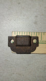 Antique Cast Iron Eastlake Cabinet Cupboard Latch Keeper Catch Fleur De Lis Pair