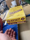 Hershey's Milk Chocolate Almonds Vintage Display Box Candy Advertising Sign stor