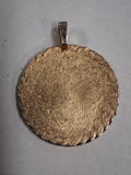 Vintage 1980 Krugerrand Replica Coin Pendant Gold Rope Bezel Costume Medallion