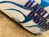 Harley Custom Painted Blue Flame Fuel Gas Tank Ironhead sportster Chopper Peanut