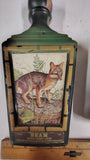 Vintage Jim Beam Wildlife Decanters Gray Fox & Scarlet Tanager Set Empty