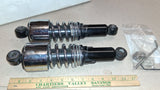 Burly Brand 10.5 Slammer Shocks Harley Touring Chrome Progressive B28-1203 Pair
