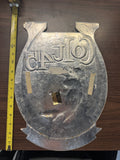 vintage Colt 45 Malt Liquor "Dynamite Taste" horseshoe-shaped sign