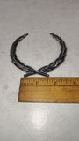 70s-80s Cadillac Laurel Wreath Chrome Emblems Pair OEM Hood Trunk Badges