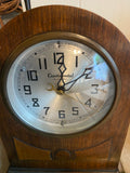 Electric Continental Mfg Co NY Art Deco Mantle Clock Works 50's Mid modern Nice!