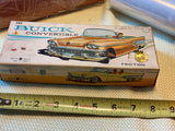 vtg Bandai friction-powered 1958 Buick Century Convertible toy car Orig Box Lid!