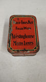 Vtg 1930s Westinghouse Mazda Auto Lamps Emergency Spare Bulb Kit Litho Metal Tin