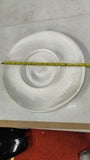 Vintage 1960s White Woven Straw Lampshade Hat Wide Downturned Brim U-Pick