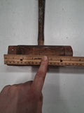 Antique Carpenter Cooper Wood Mallet Carving Framing Woodworking Hammer Primitiv