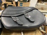 OEM Harley-Davidson Black Leather Motorcycle Saddle Bags Sportster 04^ 883 1200