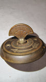 Antique Brass Greek Key Twist Doorbell Turn Handle Victorian Hardware Part