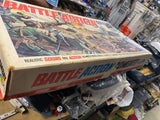 Vintage Ideal Battle Action Combat Set Toy Army Men Trucks Soldiers Playset Box