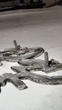 1975-1980 Ford Granada Script Fender Emblem Pair OEM Badges D5DB-16B114-AA
