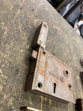 Antique Corbin Mortise Door Lock Hardware Latch Strike Parts Skeleton Key style