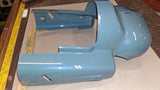 Harley Road Glide OEM Instrument Gauge Cluster Cover Housing Set Sharkskin Blue