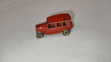 Vintage 1930s Tootsietoy Orange Ford Graham 3 Window Sedan Diecast Toy Car