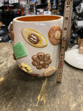 Vintage 1950s Cookies All Over Cookie Jar W Lid Napco Lassie Ceramic Japan